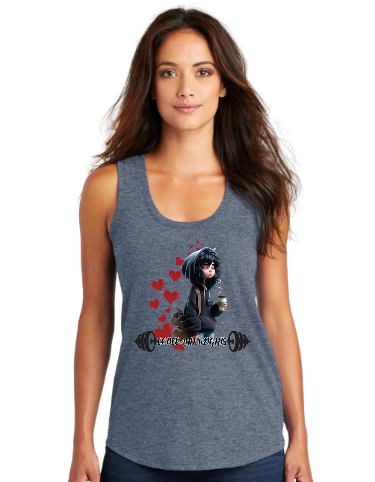 Coffee and Weights Racerback Tank - Lift & Sip In Style