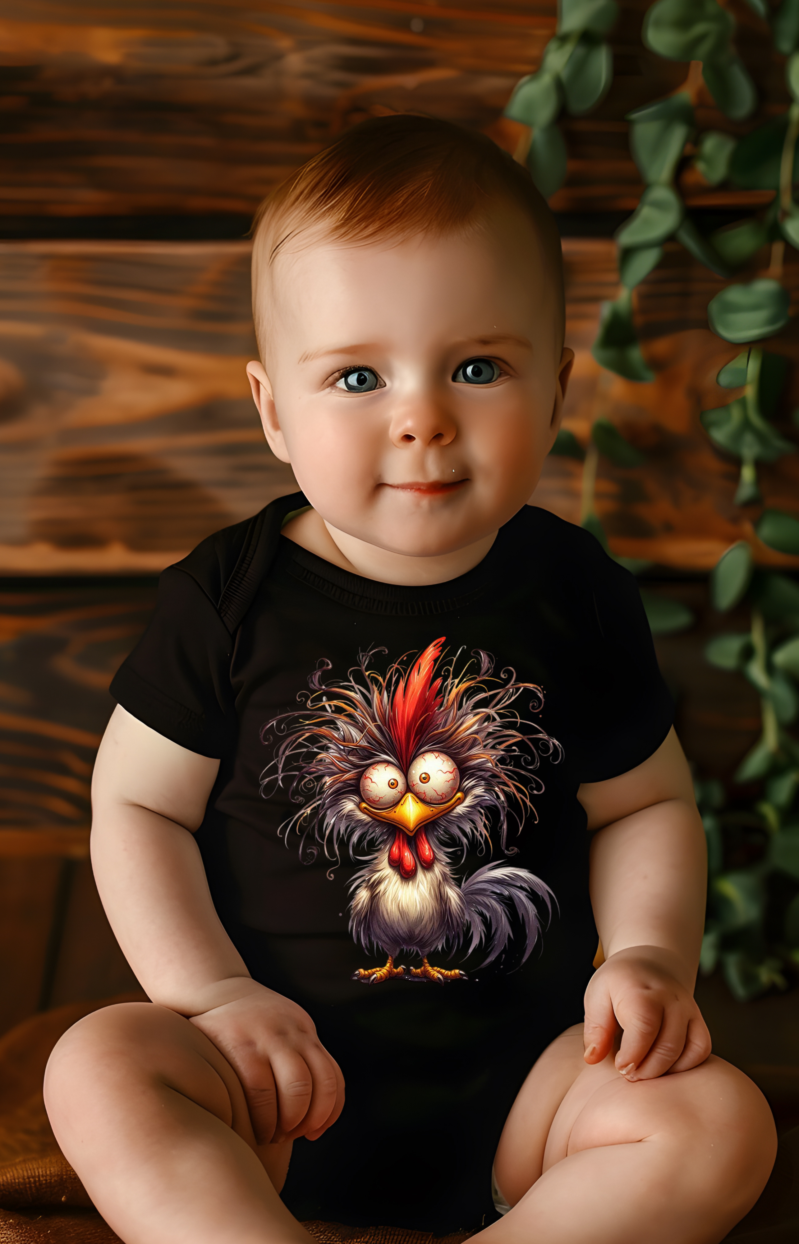 Rise & Shine Little Rooster Baby Onesie