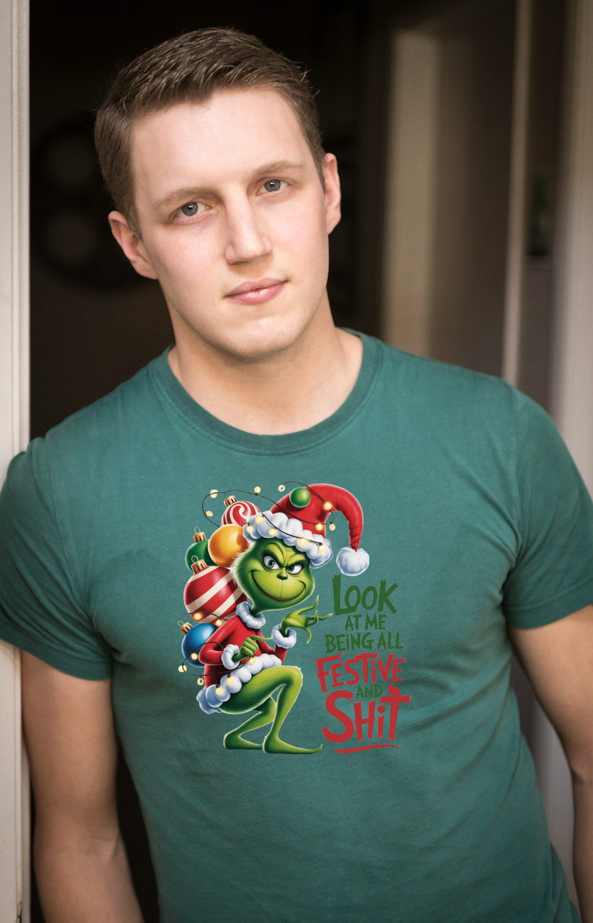 “Look at Me Being All Festive and Shit” Christmas T-Shirt