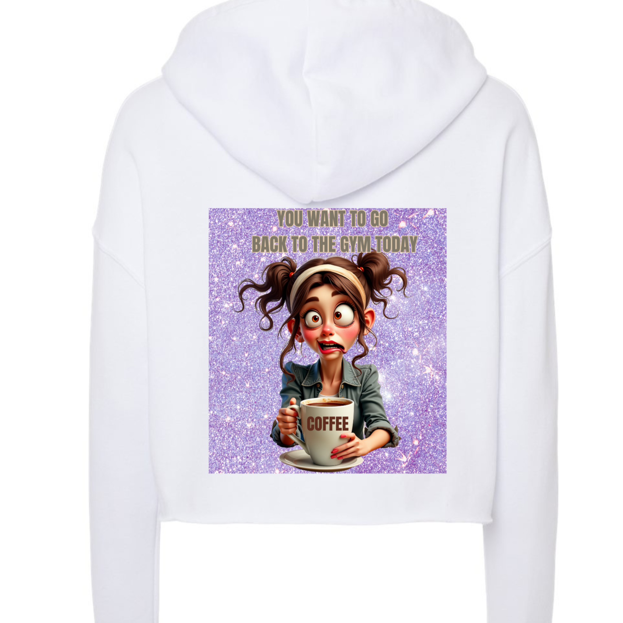 You Want To Go Back To The Gym Cropped Hoodie