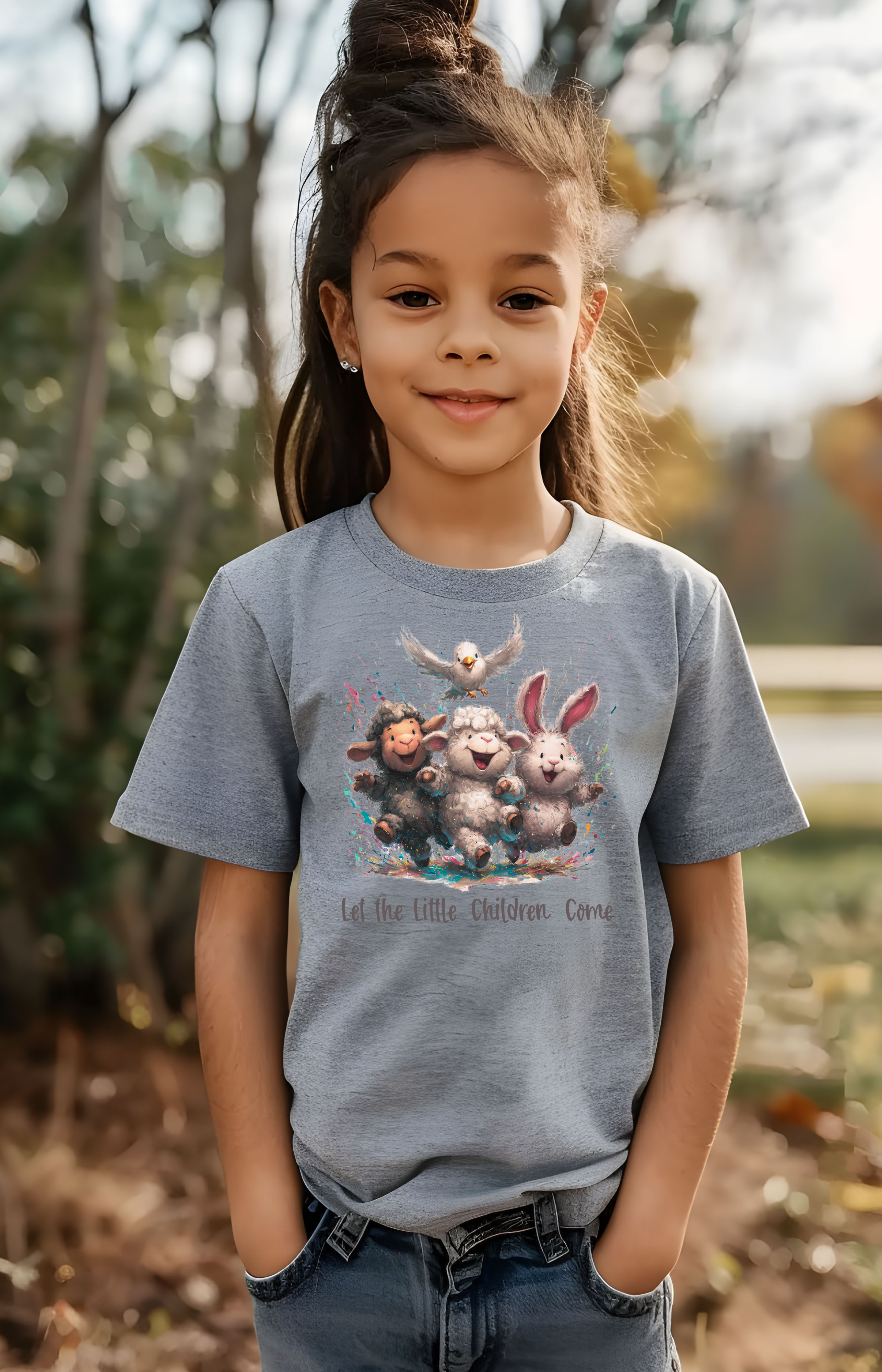 Let the Little Children Come Kids’ Tee – Faith & Joy Edition