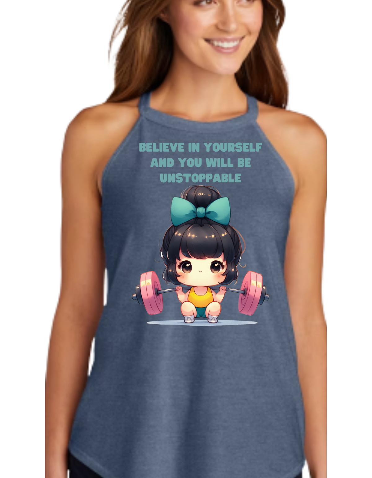 Believe In Yourself Gym Tri Rocker Tank