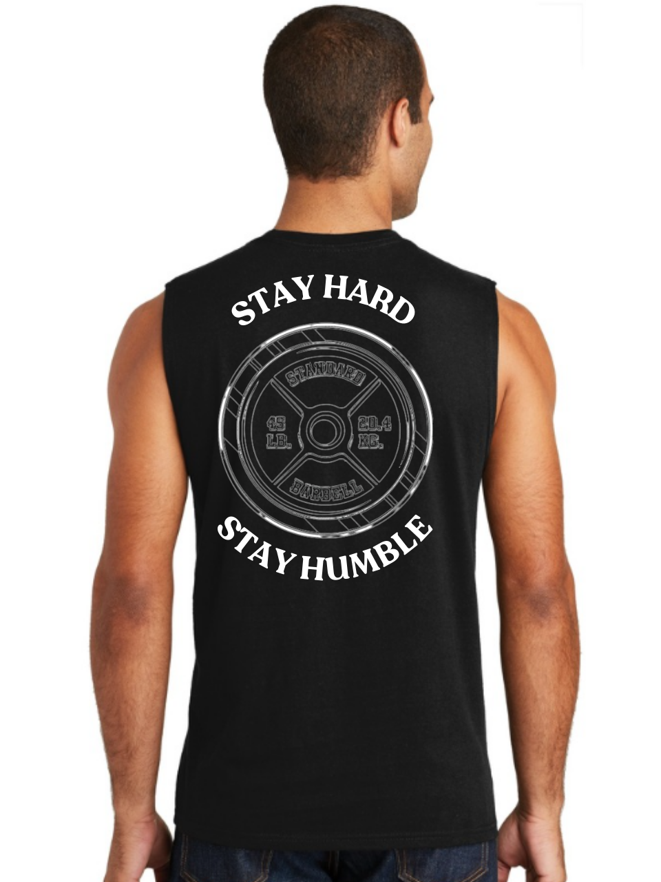 Stay Hard, Stay Humble Sleeveless Gym Tee
