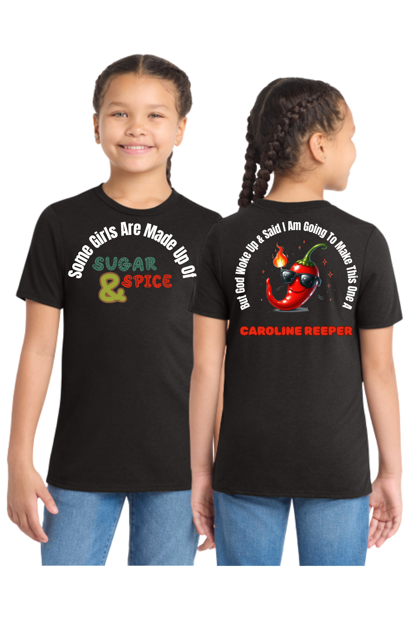 Sugar, Spice & Carolina Reaper Girls’ Tee