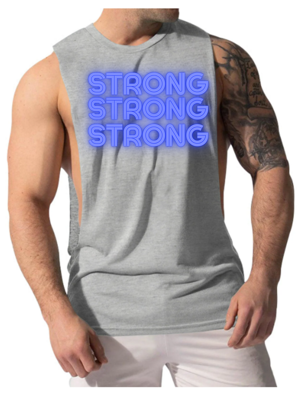 "STRONG STRONG STRONG" Men's Muscle Tank