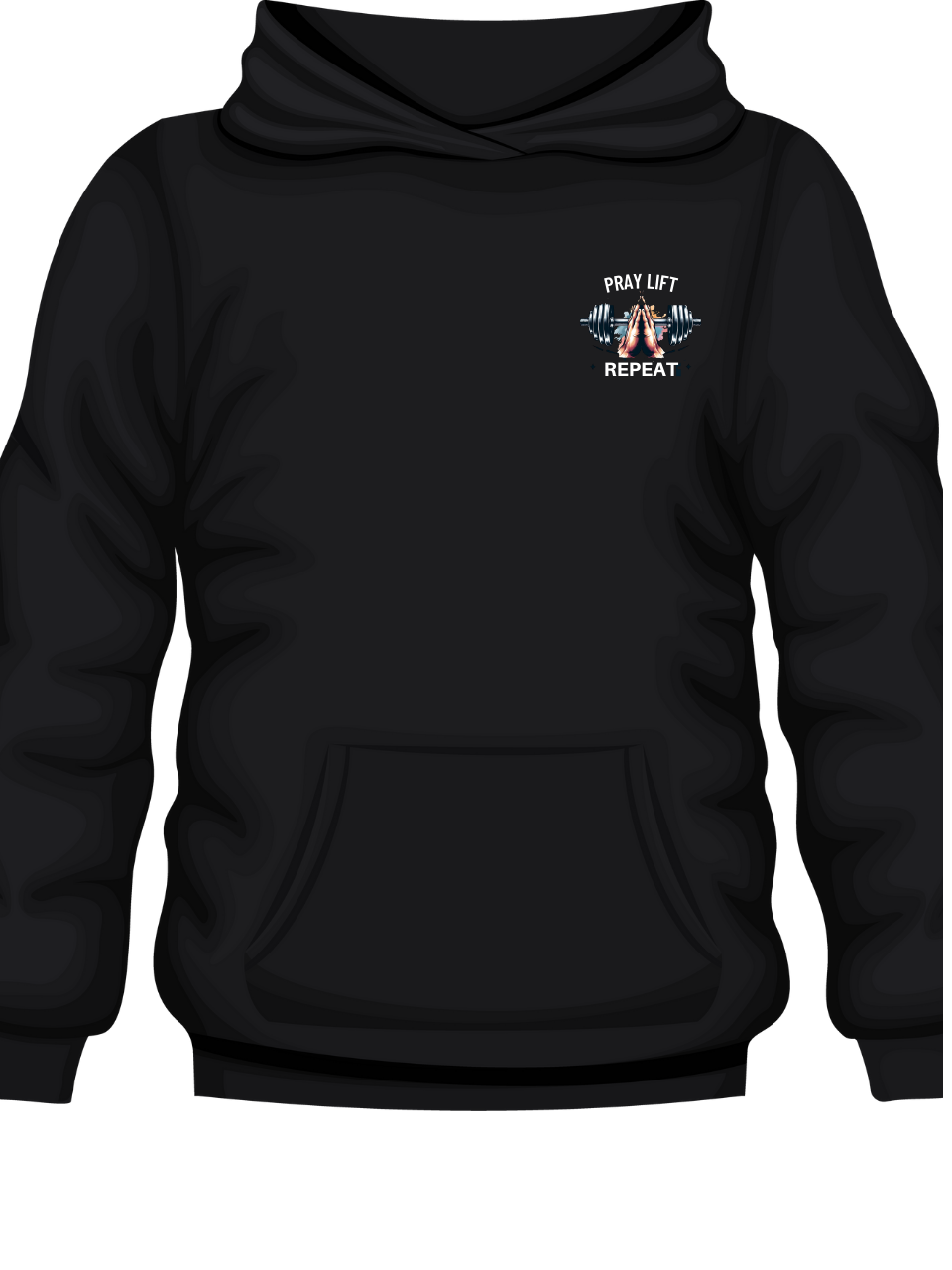Sweat à capuche « Priez, élevez, répétez » 