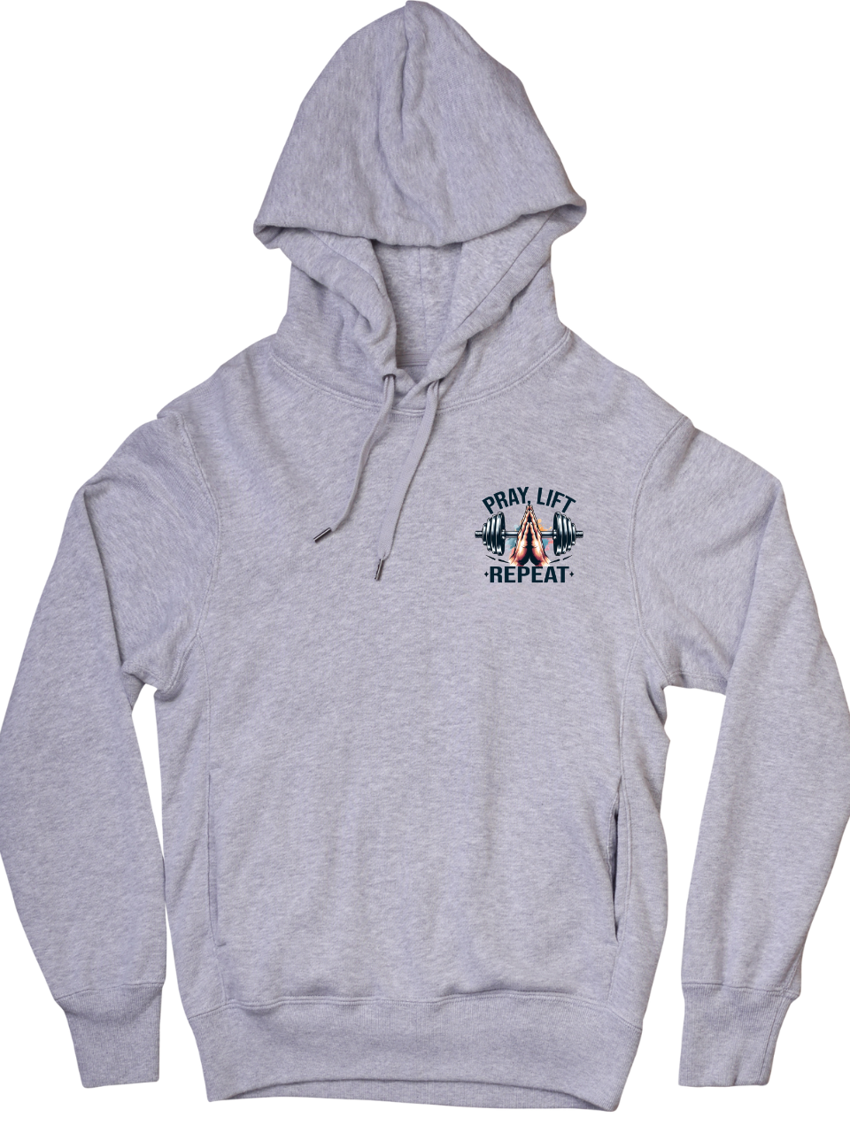 Sweat à capuche « Priez, élevez, répétez » 