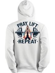 Sweat à capuche « Priez, élevez, répétez » 