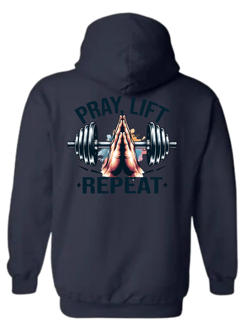 Sweat à capuche « Priez, élevez, répétez » 